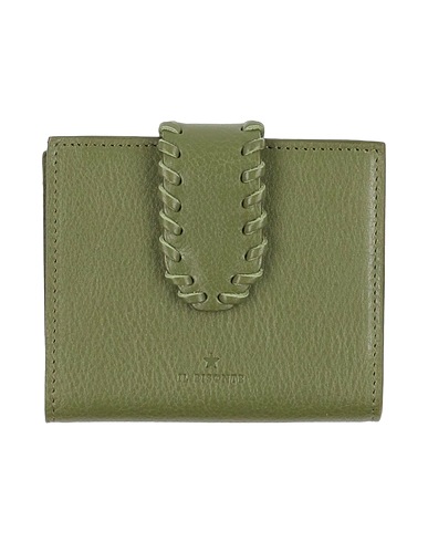 IL BISONTE Billetera Verde militar Cuero