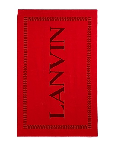 LANVIN Beach towel Red 100% Cotton