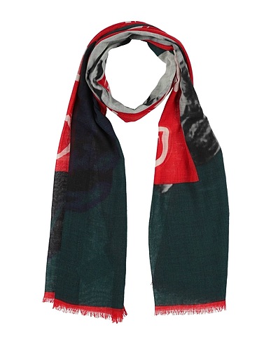 TRUSSARDI Scarves and foulards Deep teal 95% Wool, 5% Yak wool