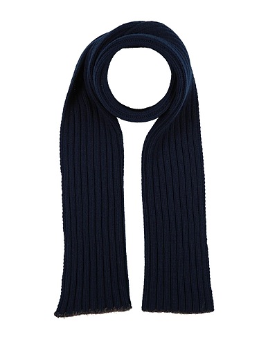 LABORATORIO 38 Scarves and foulards Navy blue 100% Merino Wool