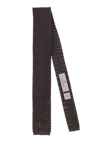CANALI Cravatte e papillon Antracite 100% Seta