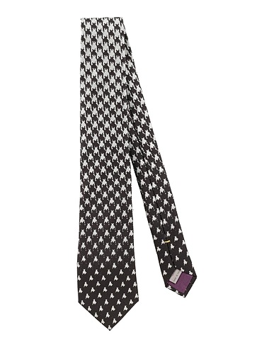CANALI Cravatte e papillon Nero 100% Seta