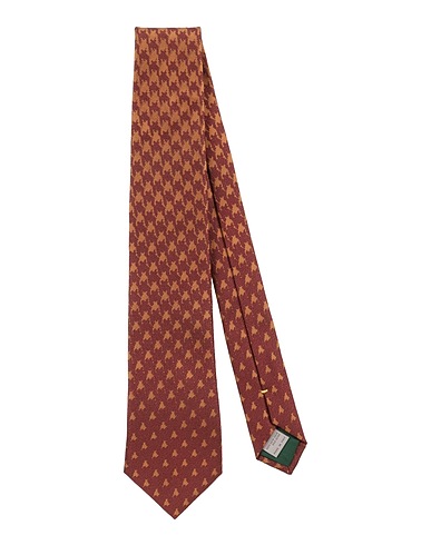CANALI Cravatte e papillon Marrone 100% Seta