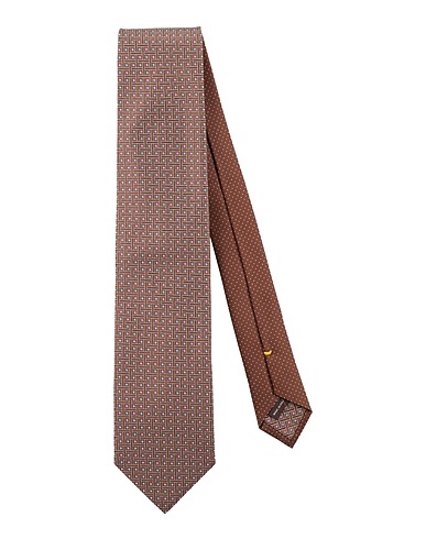 CANALI Ties and bow ties Brown 100% Silk