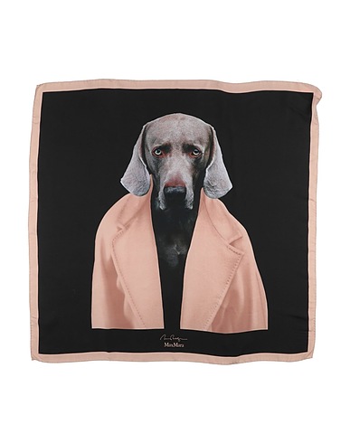 MAX MARA Sciarpe e foulard Nero 100% Seta