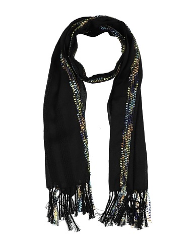 YOHJI YAMAMOTO POUR HOMME Sciarpe e foulard Nero 66% Modal, 21% Lino, 13% Nylon