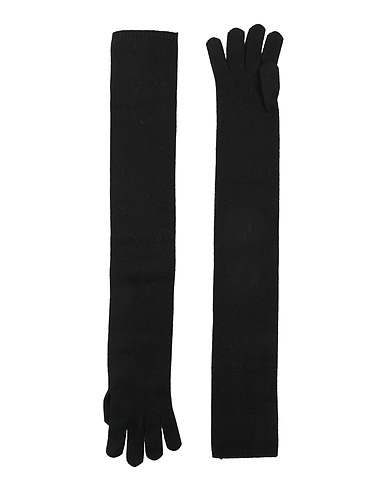 MAX MARA Gloves SFILATA Black 100% Cashmere