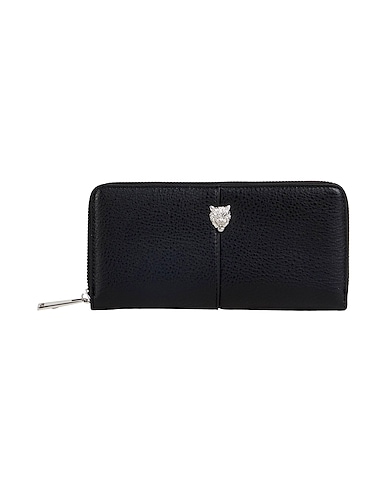 PLEIN SPORT Wallet Black 100% Polyurethane