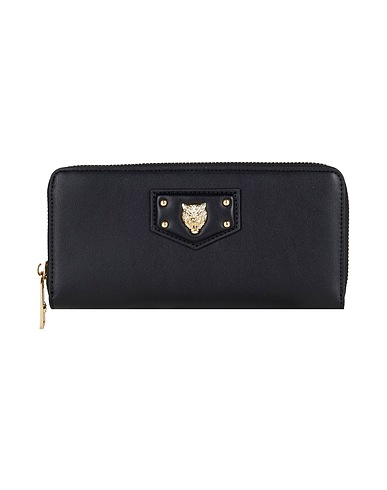 PLEIN SPORT Wallet Black 100% Polyurethane