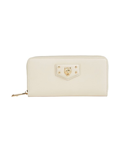 PLEIN SPORT Wallet Cream 100% Polyurethane