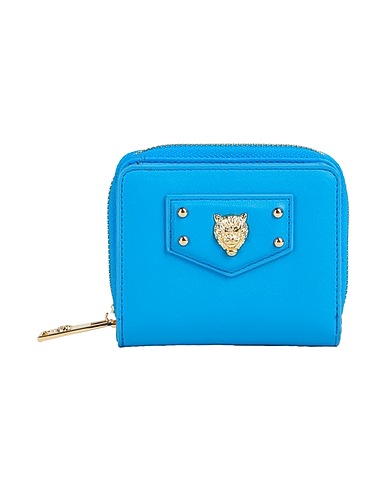 PLEIN SPORT Portafoglio Azzurro 100% Poliuretano
