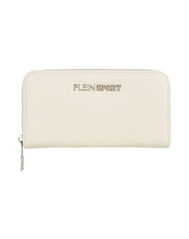 PLEIN SPORT Wallet Cream 100% Polyurethane