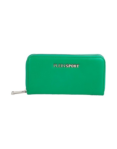 PLEIN SPORT Wallet Green 100% Polyurethane