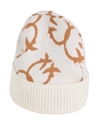 PINKO Hat Ivory 33% Viscose, 23% Nylon, 20% Cotton, 20% Wool, 4% Cashmere