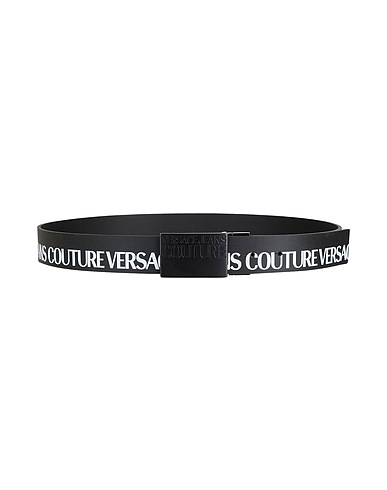 VERSACE JEANS COUTURE Leather belt Black Calfskin