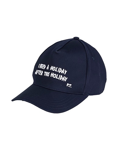 PAOLO PECORA Cappello Blu notte 97% Cotone, 3% Elastan