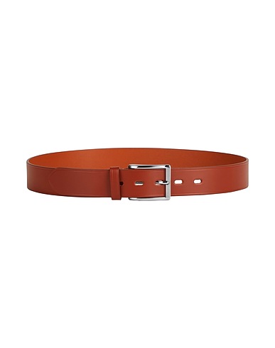 IL BISONTE Regular belt Brown Leather