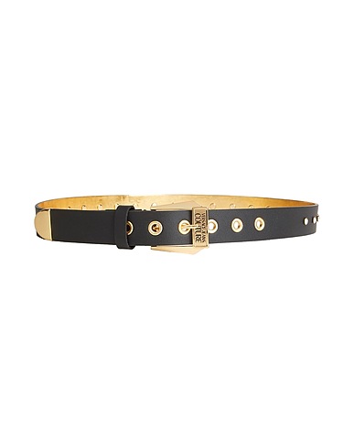 VERSACE JEANS COUTURE Regular belt Black Calfskin
