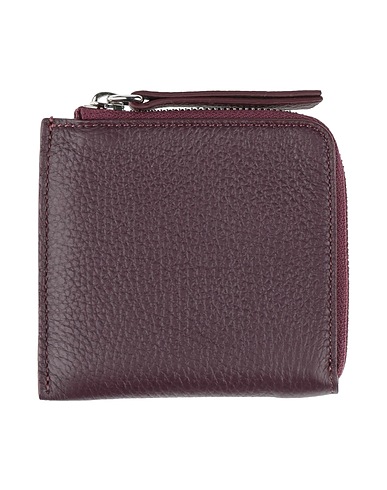 MAISON MARGIELA Portafoglio Prugna 100% Pelle di cervo