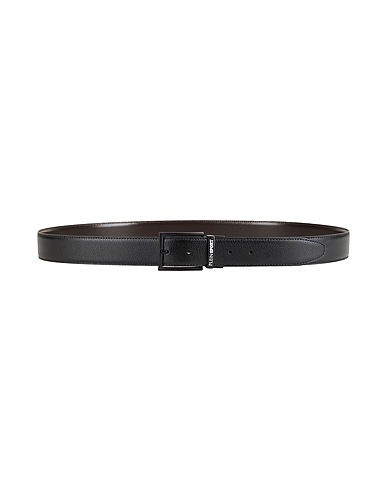 PLEIN SPORT Leather belt Black Leather