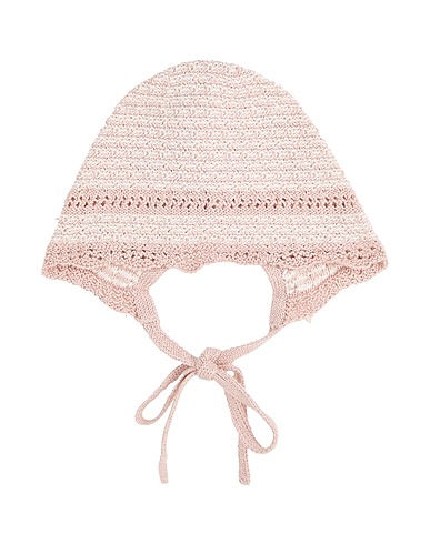 PAZ RODRIGUEZ Hat Blush 95% Cotton, 5% Cashmere