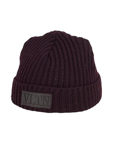 VALENTINO GARAVANI Hat Plum 100% Virgin Wool