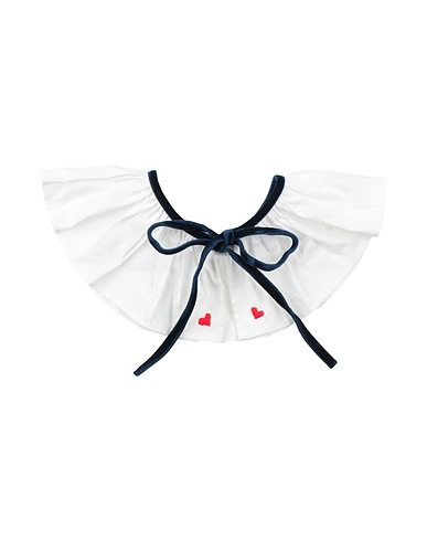 PICCOLA LUDO Scarves and foulards White 97% Cotton, 3% Elastane