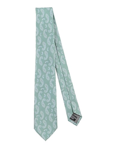 EMPORIO ARMANI Ties and bow ties Sage green 100% Silk