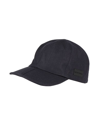 EMPORIO ARMANI Hat Midnight blue 76% Virgin Wool, 24% Lyocell