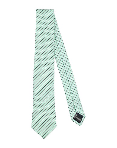 EMPORIO ARMANI Ties and bow ties Light green 61% Silk, 39% Linen