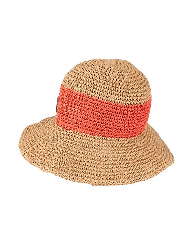 EMPORIO ARMANI Hat Sand 100% Paper Yarn