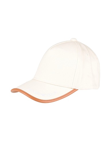 EMPORIO ARMANI Hat Ivory 100% Cotton, Polyester, Polyurethane coated