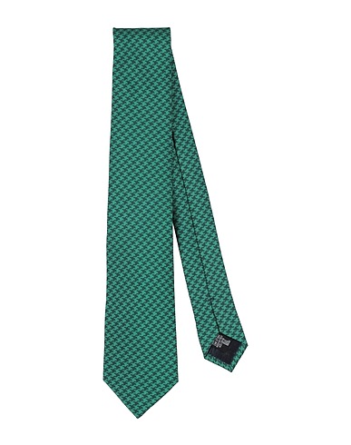 EMPORIO ARMANI Ties and bow ties Emerald green 100% Silk