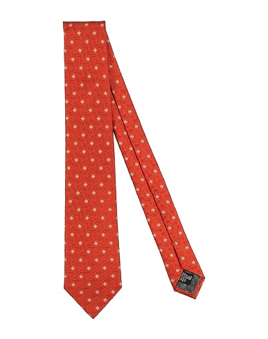 EMPORIO ARMANI Ties and bow ties Rust 100% Silk