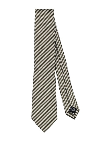 DUNHILL ネクタイ＆ボウタイ ミリタリーグリーン シルク 100%