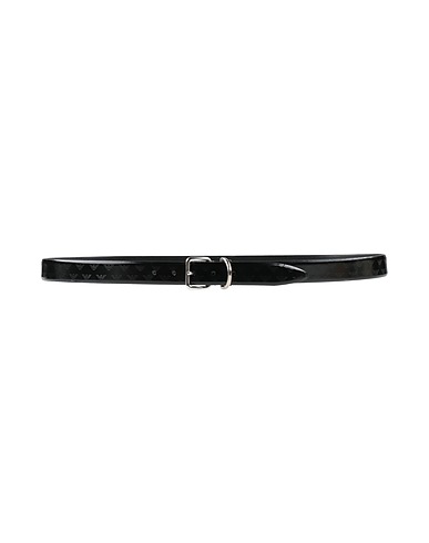 EMPORIO ARMANI Leather belt Black Leather
