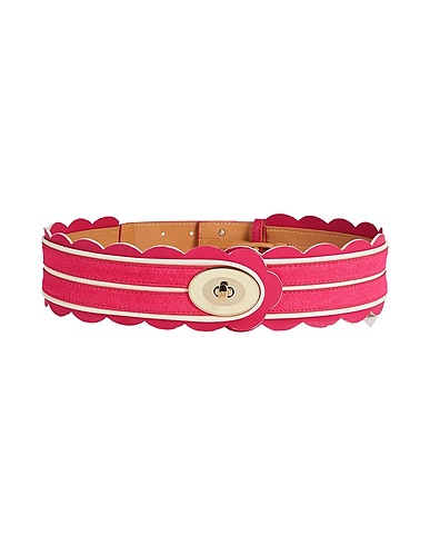ELISABETTA FRANCHI High-waist belt Fuchsia Textile fibers