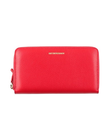 EMPORIO ARMANI Billetera Rojo 100% Piel de bovino