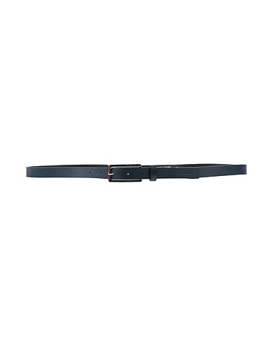 EMPORIO ARMANI Thin belt Navy blue Leather