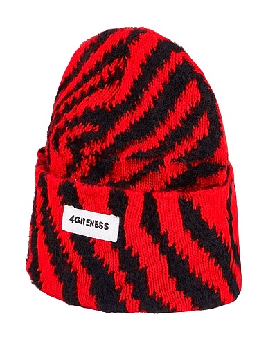 4GIVENESS Hat Red 50% Wool, 50% Acrylic