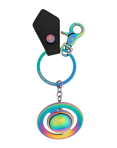 VIVIENNE WESTWOOD Key ring Black 100% Iron, Leather