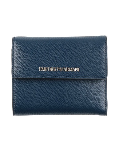 EMPORIO ARMANI 財布 ネイビー ポリエステル 100% / ポリウレタンコート