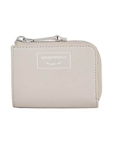 EMPORIO ARMANI Wallet Grey 100% Cow leather, Goat skin