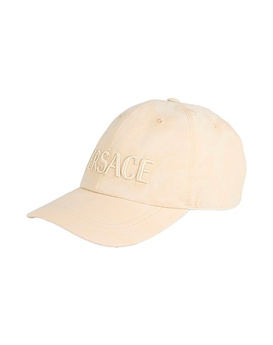 VERSACE Hat Beige 100% Cotton, Polyester