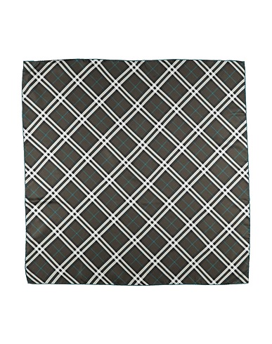 BURBERRY Scarves and foulards Dark green 100% Silk