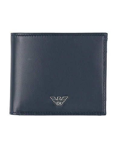 EMPORIO ARMANI Wallet Midnight blue 100% Lambskin