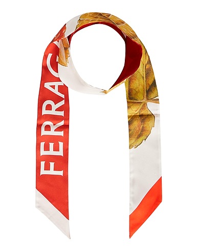 FERRAGAMO Scarves and foulards Rust 100% Silk