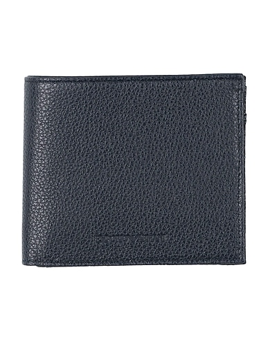 EMPORIO ARMANI Wallet Midnight blue 100% Cow leather