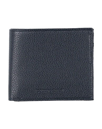 EMPORIO ARMANI Wallet BLU NOTTE 100% Cow leather