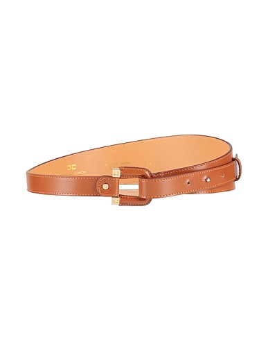 ELISABETTA FRANCHI High-waist belt Brown Textile fibres